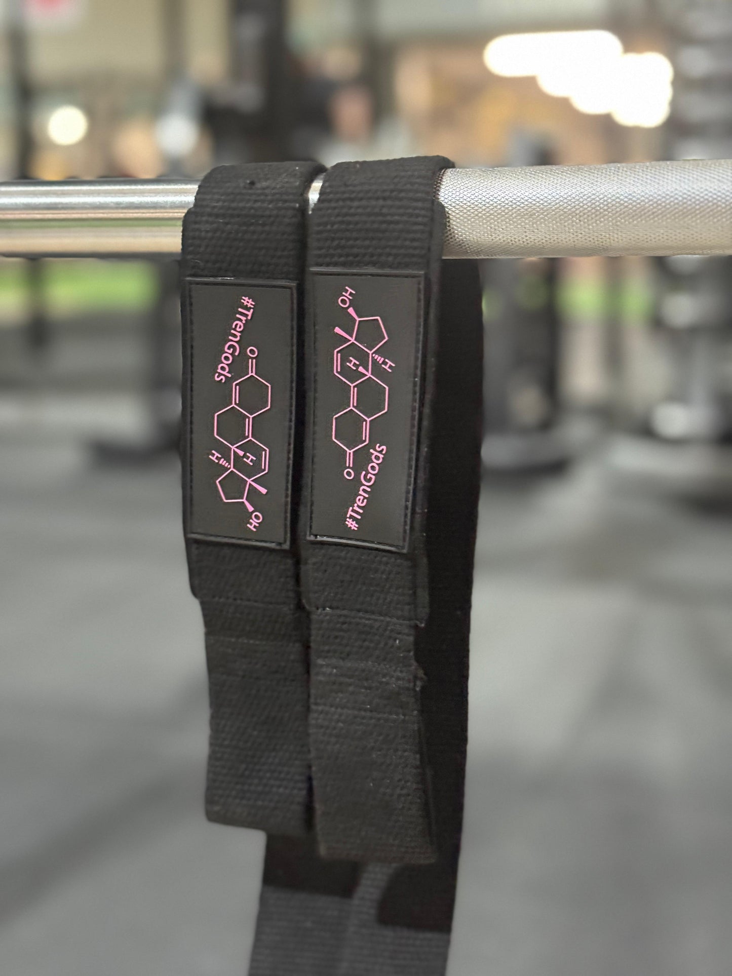 TREN GODS | FLUORESCENT PINK LIFTING STRAPS