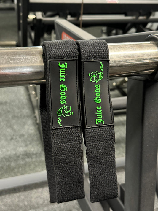 JUICE GODS - LIFTING STRAPS - green