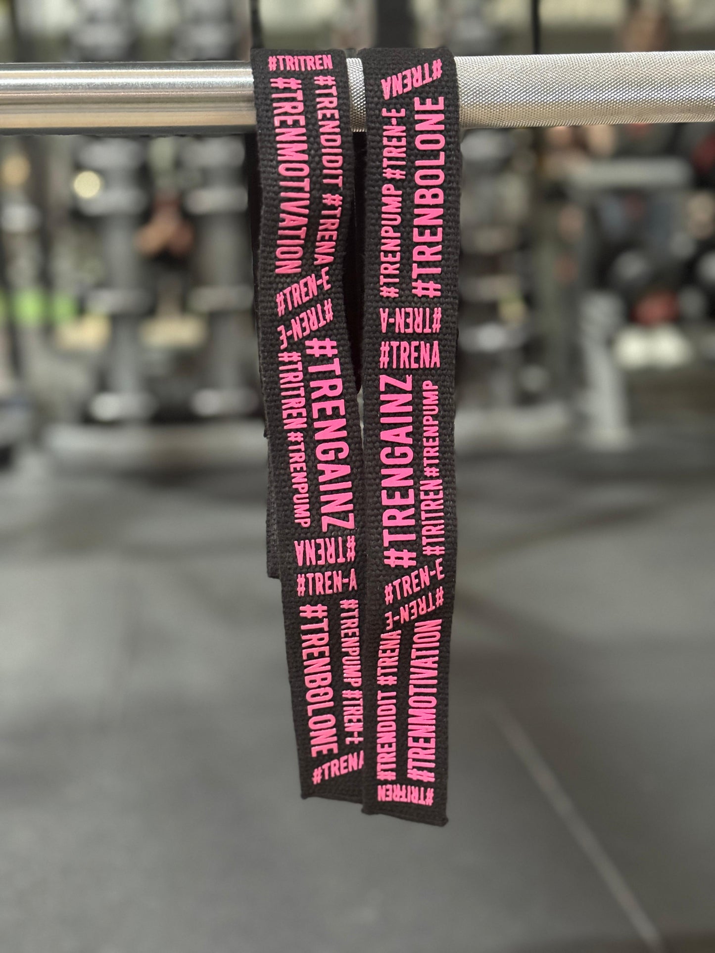 TREN GODS | FLUORESCENT PINK LIFTING STRAPS