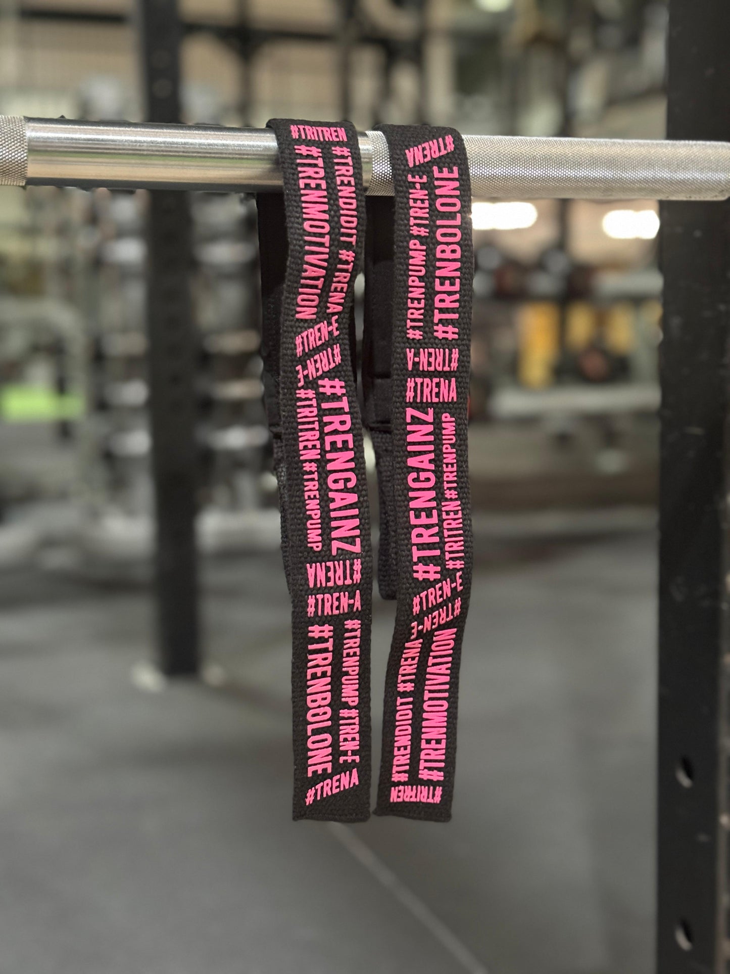 TREN GODS | FLUORESCENT PINK LIFTING STRAPS