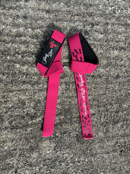 JUICY QUINN - LIFTING STRAPS - pink