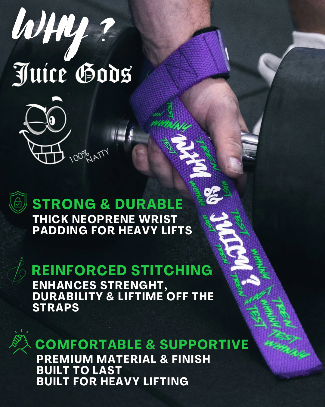 JUICE JOKER - LIFTING STRAPS (Premium)