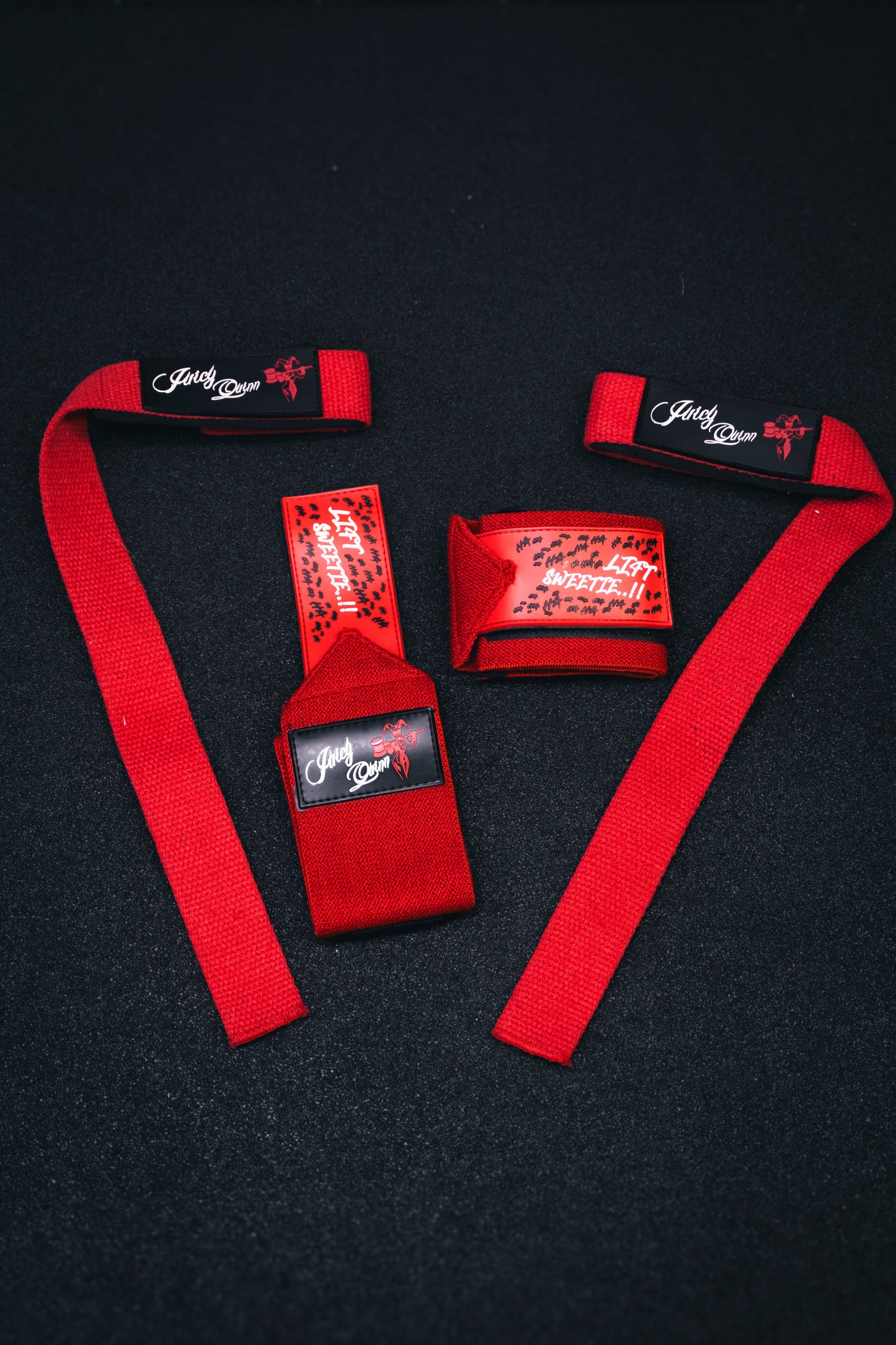 JUICY QUINN LIFTING STRAPS & WRIST WRAPS SET