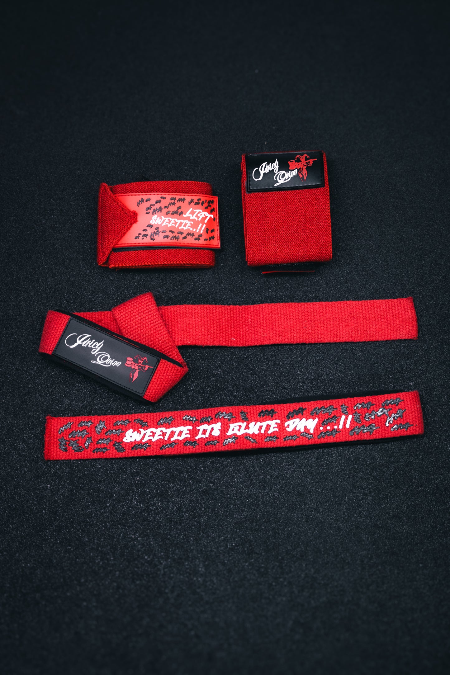 JUICY QUINN LIFTING STRAPS & WRIST WRAPS SET