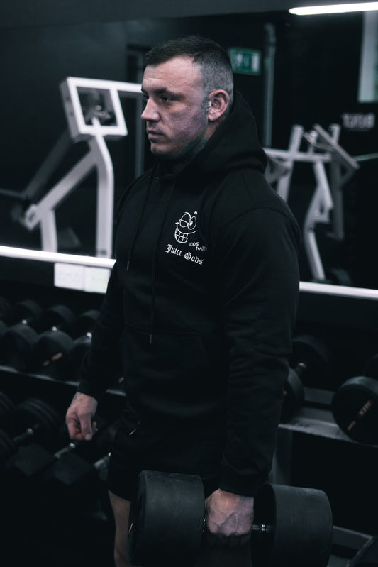 FITTED BLACK HOODIE