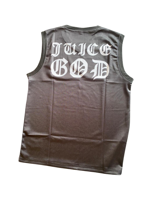 JUICE GODS | BLACK HEAVY MESH GYM TANK TOP
