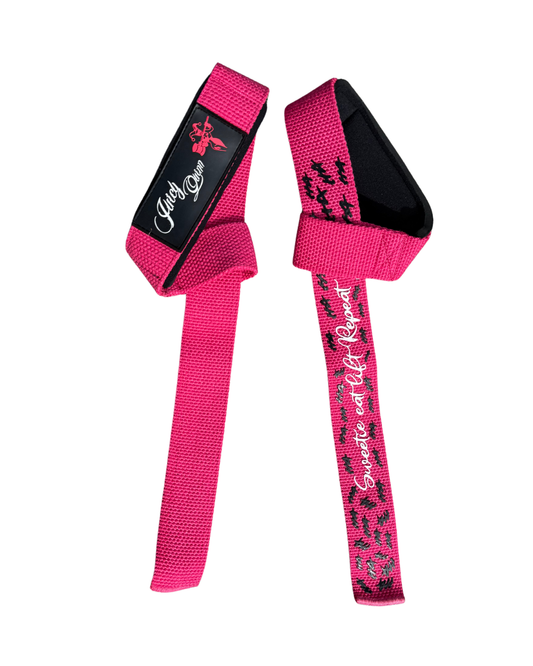 JUICY QUINN - LIFTING STRAPS - pink