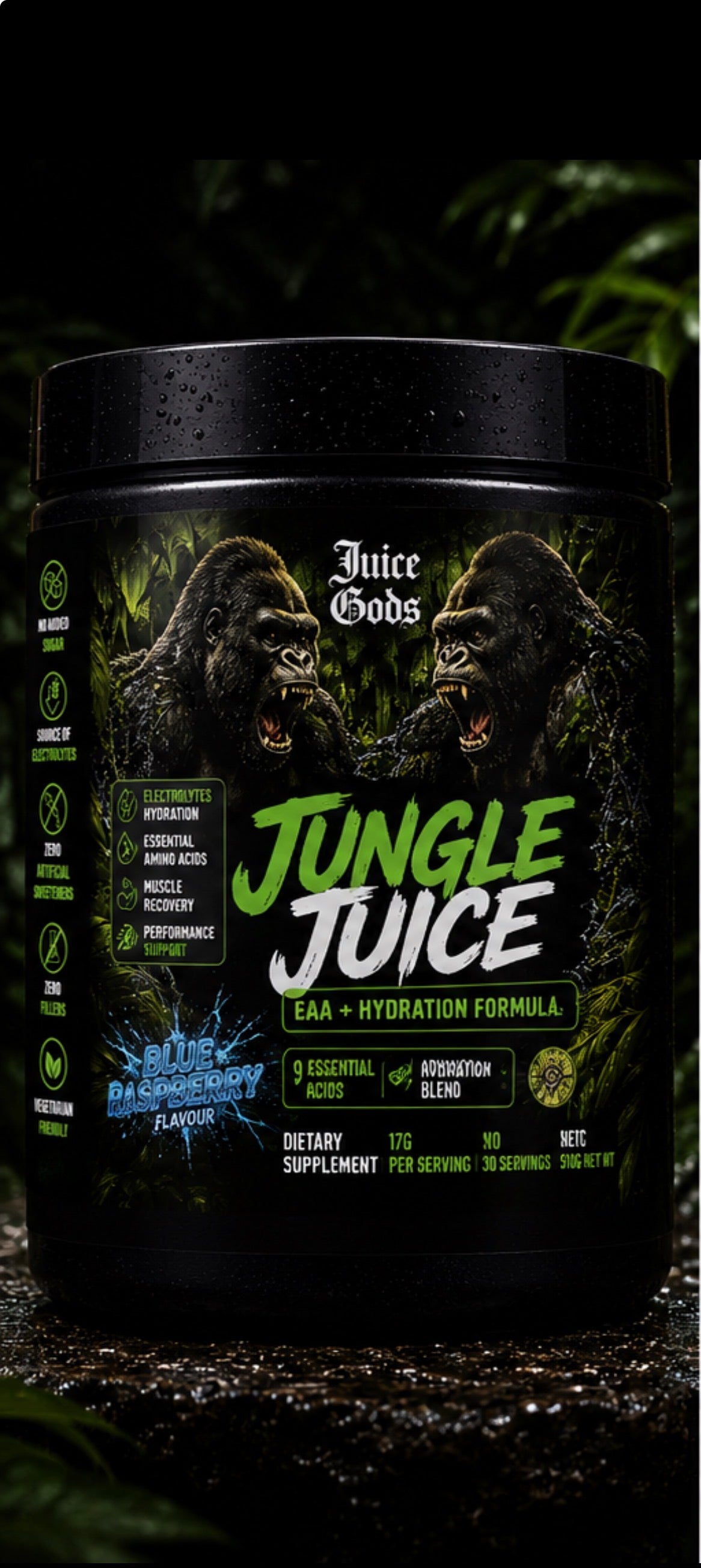 Jungle Juice EAA + Hydration Formula | Blue Raspberry | Juice Gods