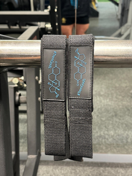 TREN GODS | COOKIE MONSTER BLUE LIFTING STRAPS