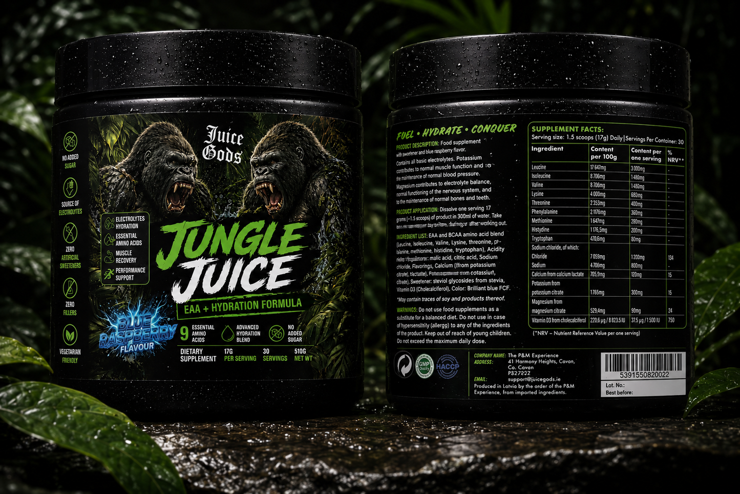 Jungle Juice EAA + Hydration Formula | Blue Raspberry | Juice Gods