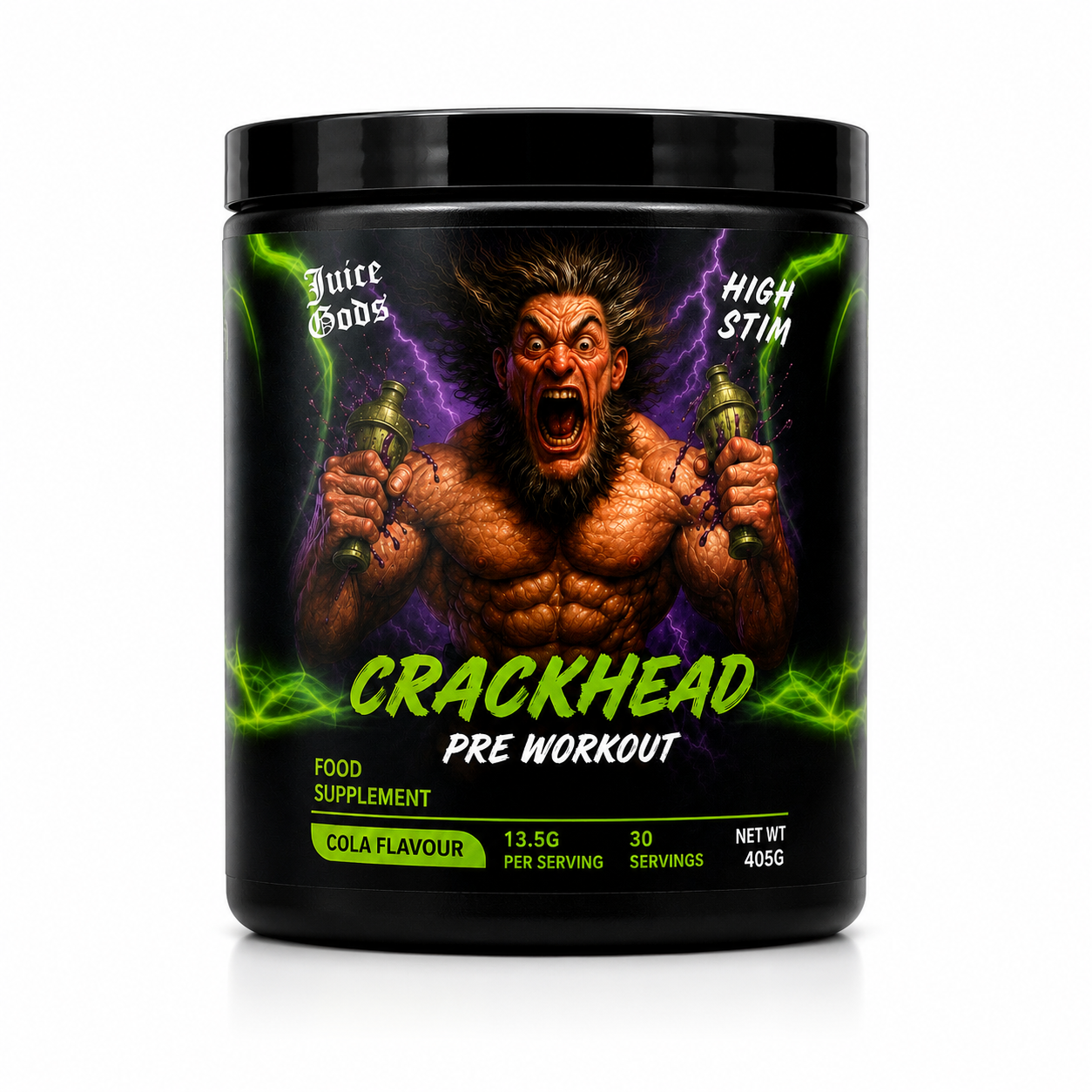 CRACKHEAD Pre-Workout | Limited Stock | High Stim Cola Flavour