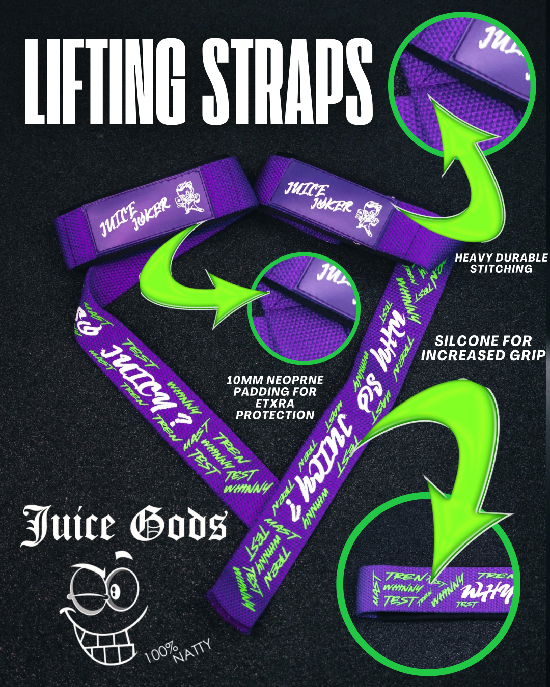JUICE JOKER - LIFTING STRAPS (Premium)