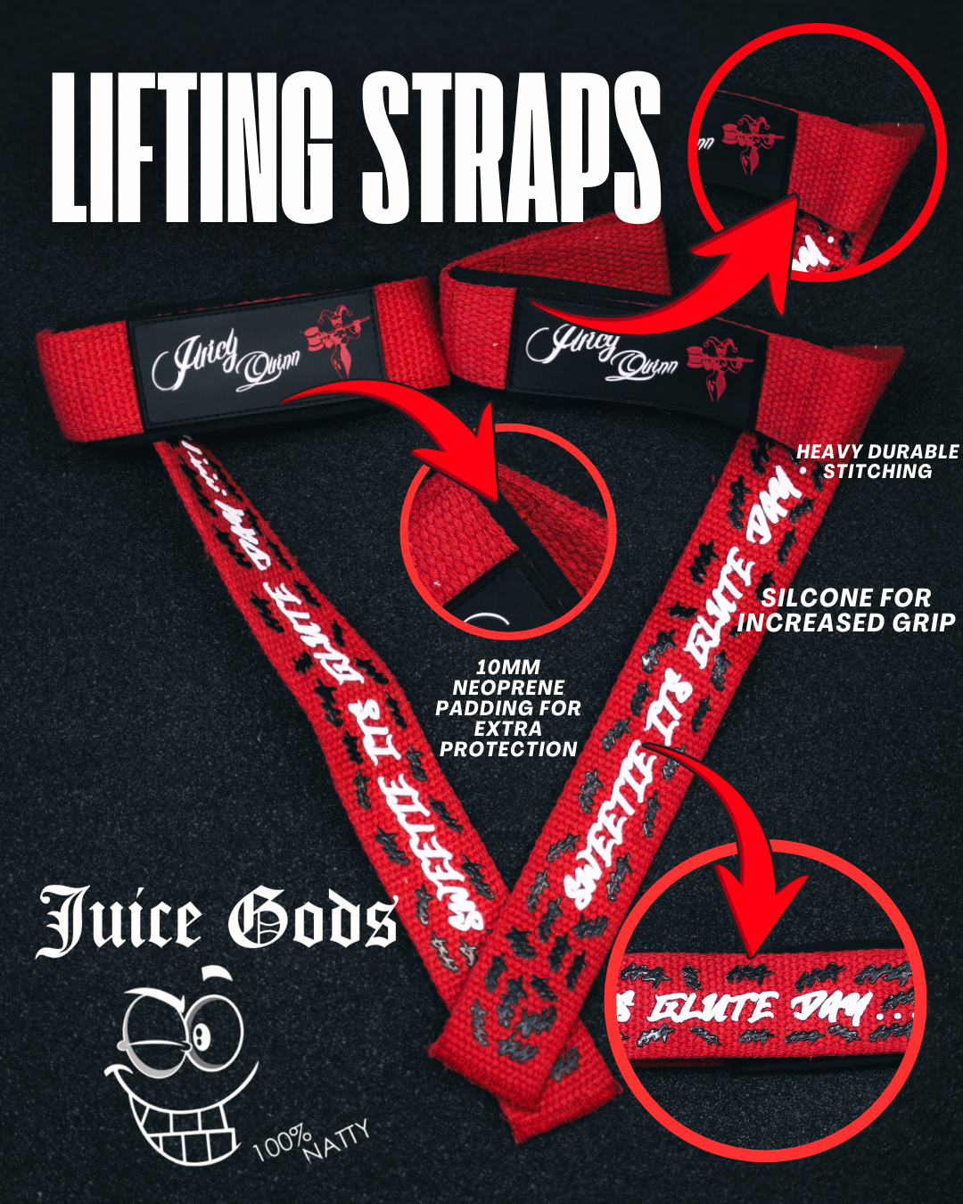 JUICY QUINN - LIFTING STRAPS (Premium)