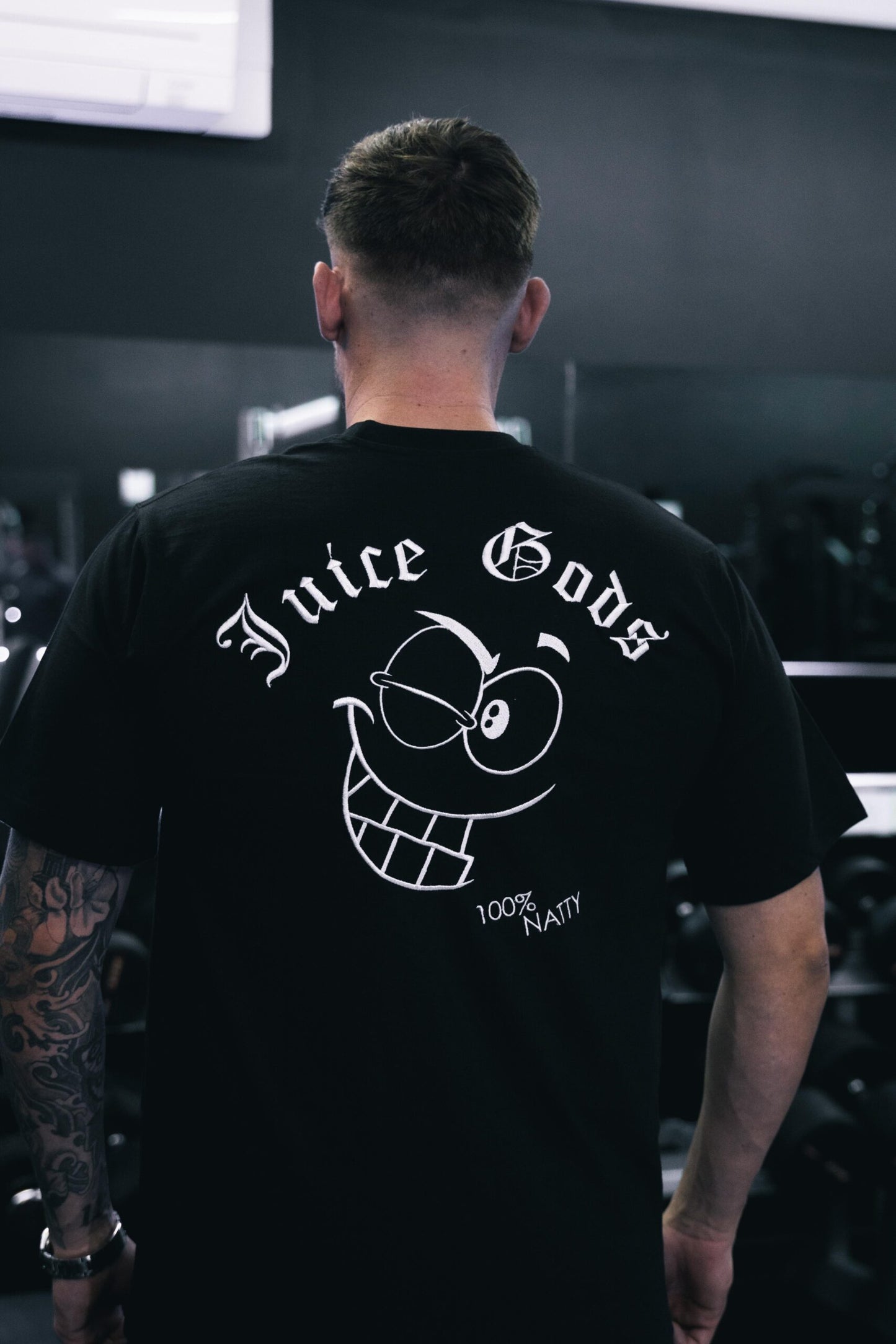 JUICE GODS | OVERSIZED BLACK T SHIRT PRINT